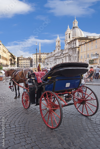 Roma, piazza navona, veduta