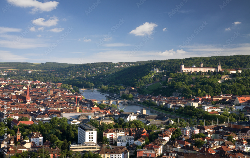 Blick über Würzburg