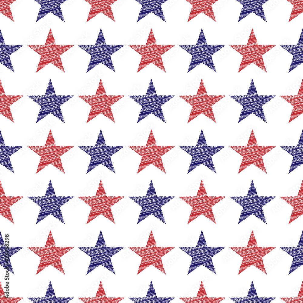 Fourth of July Stars Pattern Fourth of July Stars Pattern