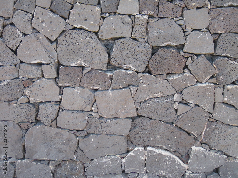 Typische Mauer auf Lanzarote Typische Mauer auf Lanzarote
