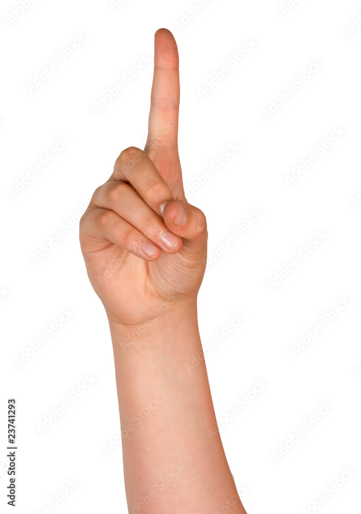 Hand pointing up Hand pointing up