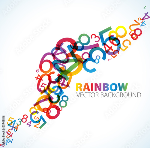 Abstract background with numbers