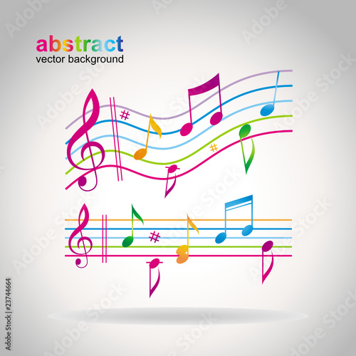 Colorful music background.