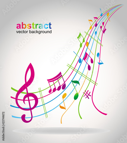 Colorful music background.