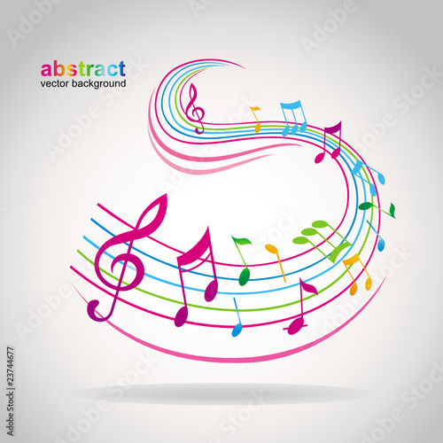 Colorful music background.