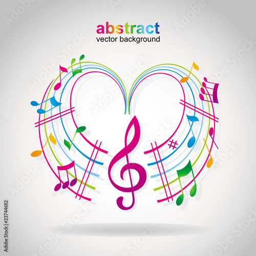 Colorful music background.