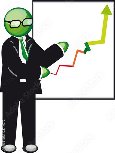 omino verde borsa