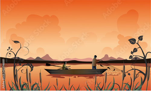 Fishing on the storm