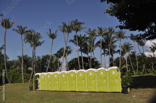 portable toilet in the parks