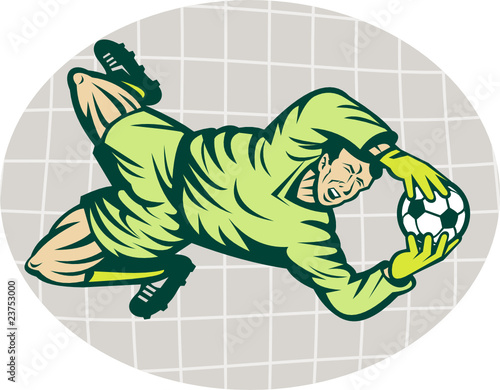 soccer goalie goalkeeper saving goal