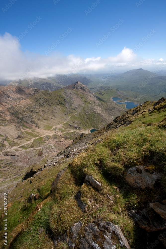 View from the top of Snowdon
