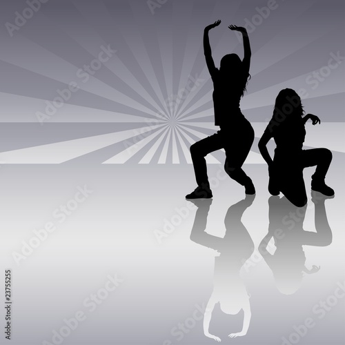 Dancing Girls - dance silho...