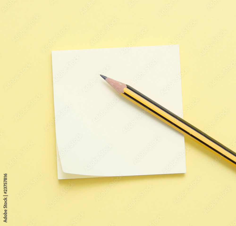 Pencil and note pad Pencil and note pad
