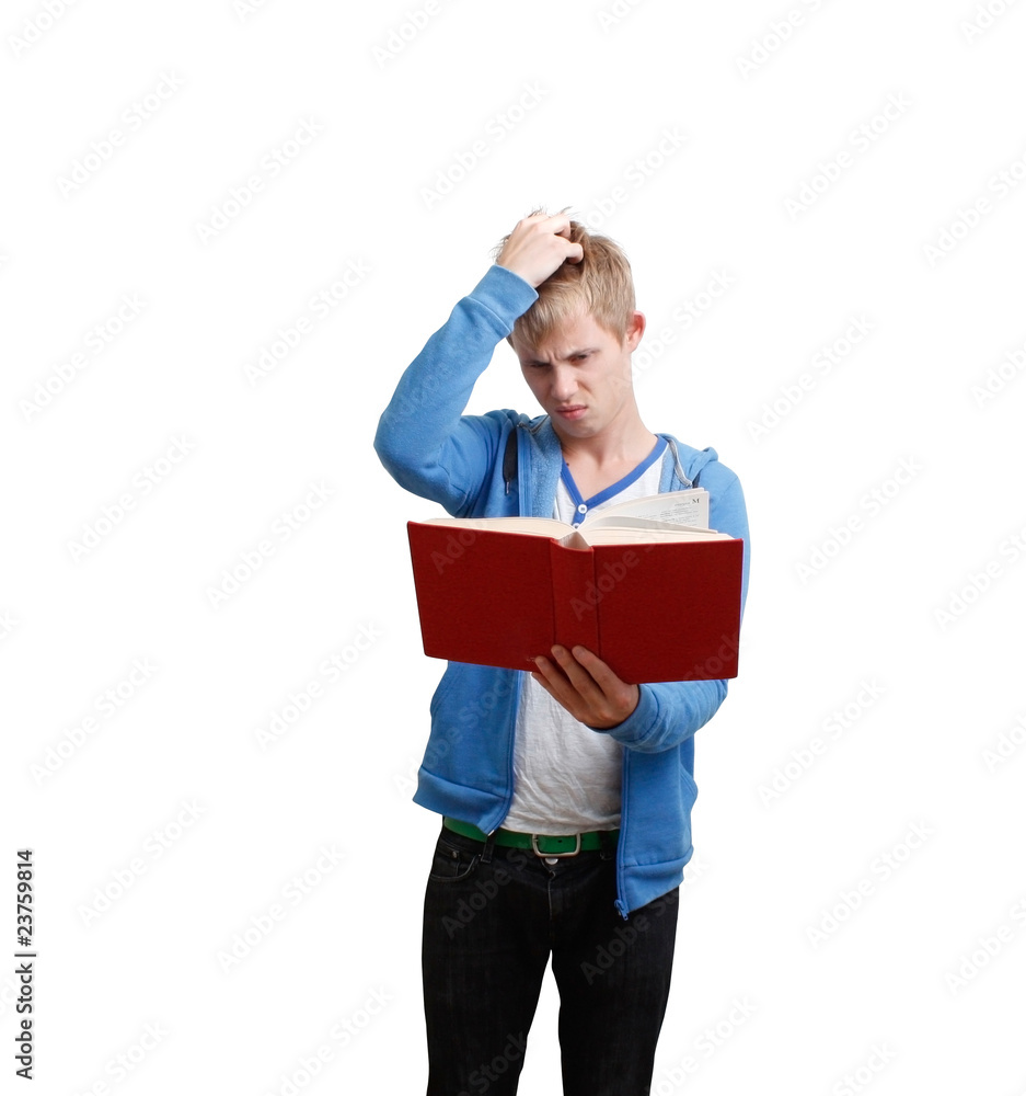 Student reading book Student reading book