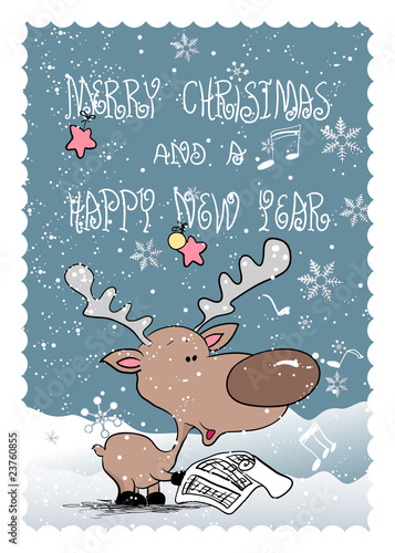 reindeer singing christmas song