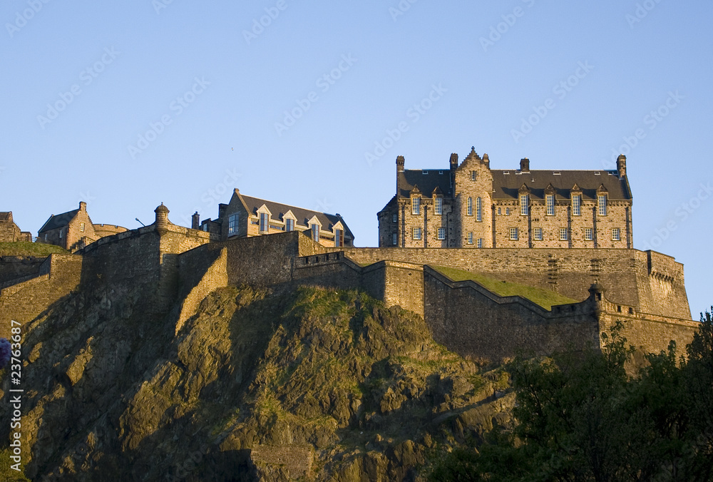 Panoramic view of the Edinburgh Castle, Scotland