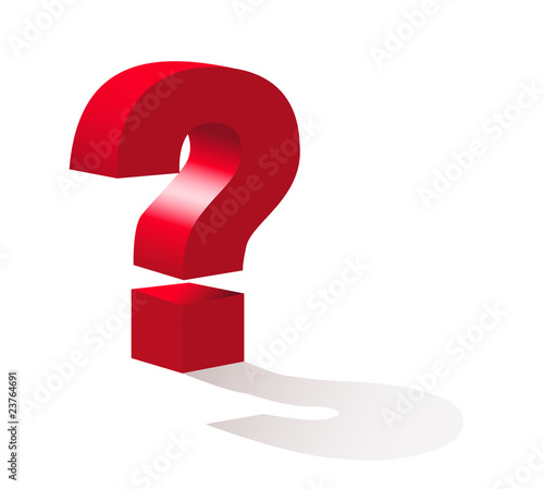 red question mark
