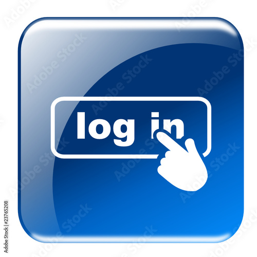 Button Login blau