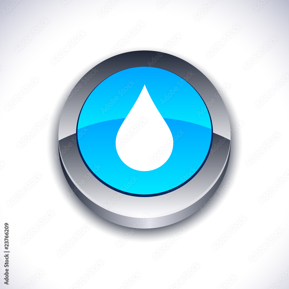 Rain 3d button. Rain 3d button.