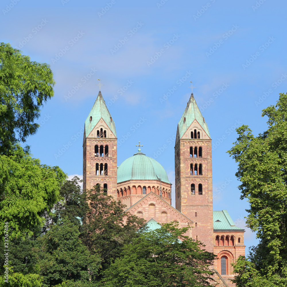 Ostseite des Kaiserdoms zu Speyer