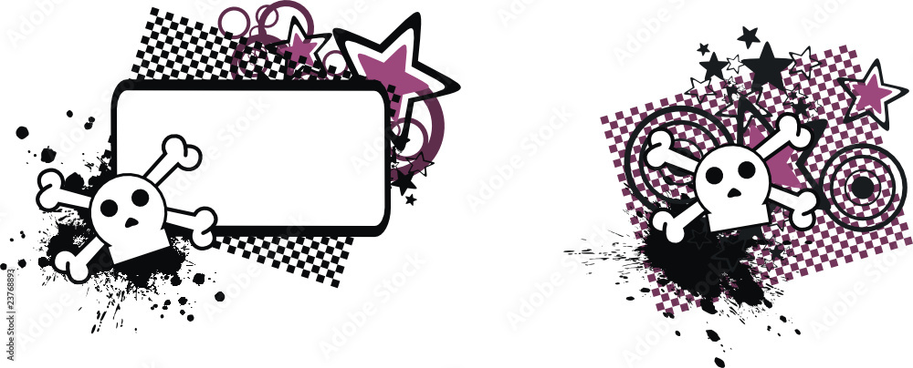 Fototapeta premium skull cartoon