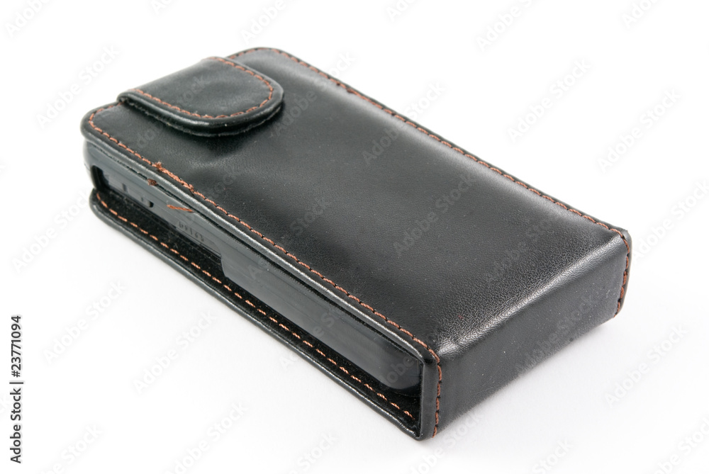 mobile phone black leather case mobile phone black leather case