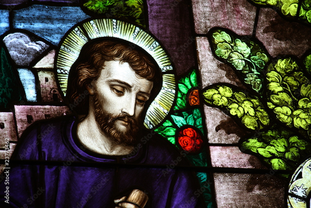 Obraz premium Stained Glass Jesus