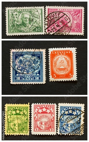La lettonie en timbres
