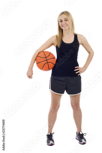 Girl with Basketball