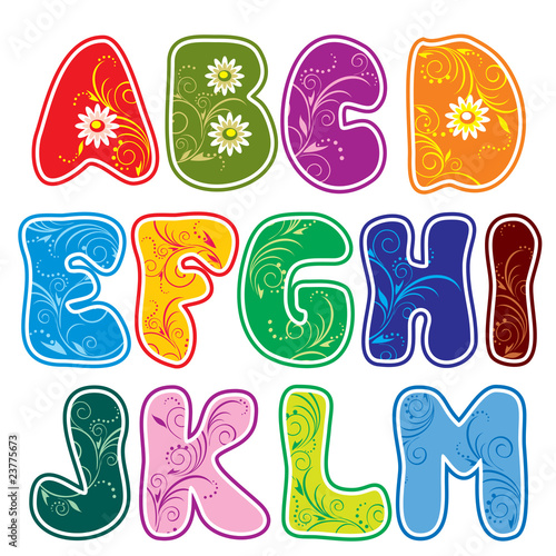 floral alphabet (Part 1)