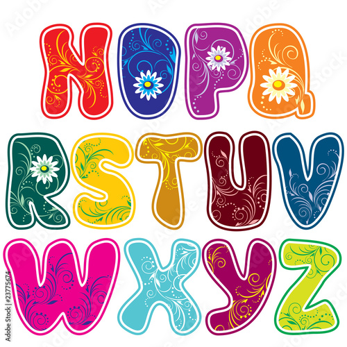 floral alphabet (Part 2)