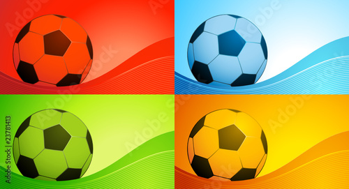 Colored footballs