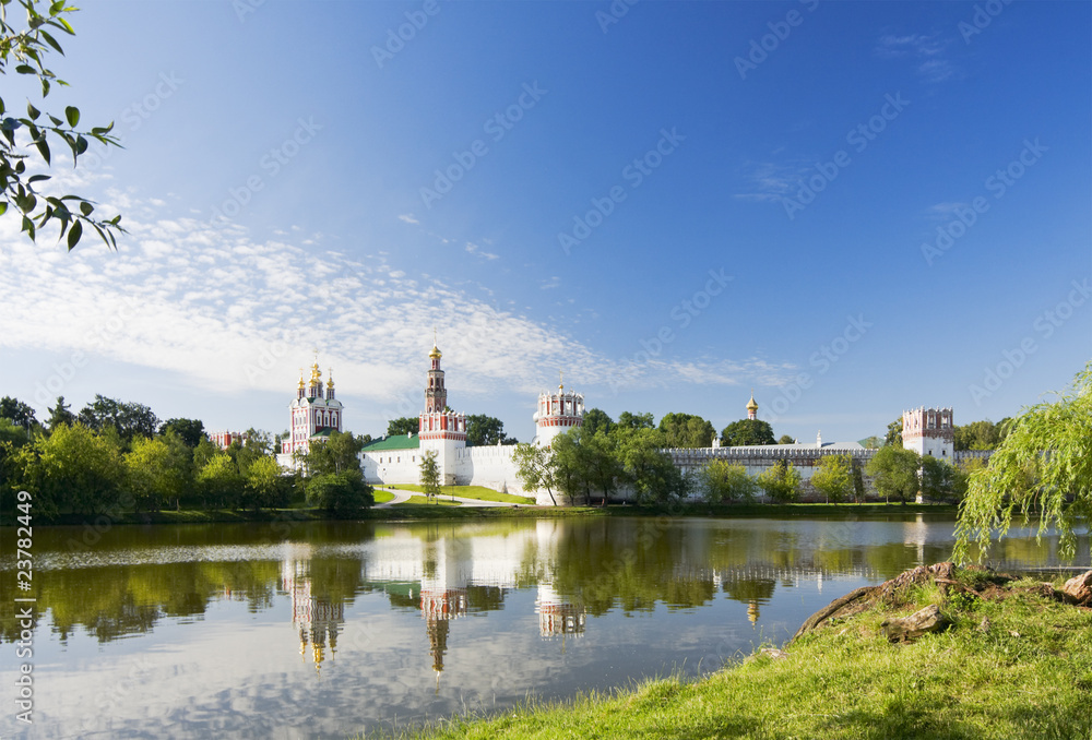Novodevichy convent in the early morning Novodevichy convent in the early morning