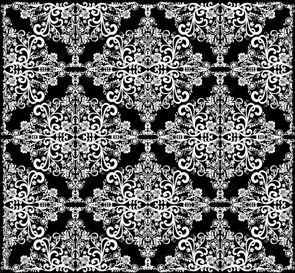 abstract white symmetrical square pattern
