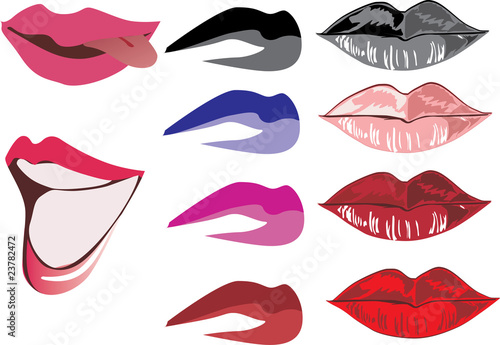 ten color women lips © Alexander Potapov