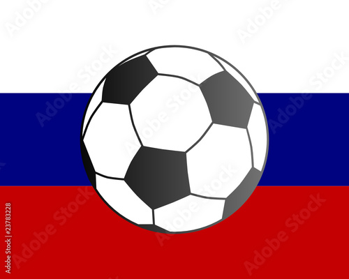 Fahne der Slowakei und Fu  ball