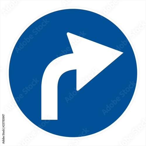 Obligation road sign