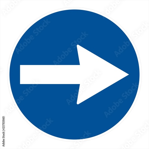 Obligation road sign