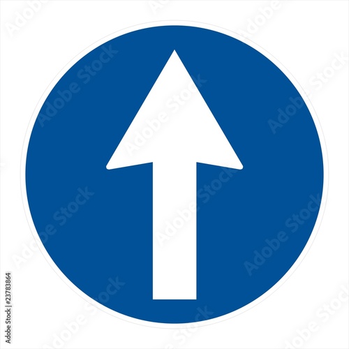 Obligation road sign