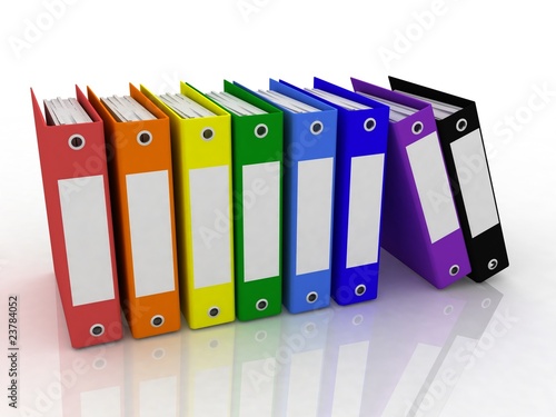 Obraz w ramie folders for papers