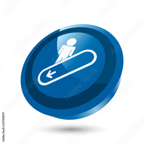 rolltreppe transport person abwärts symbol