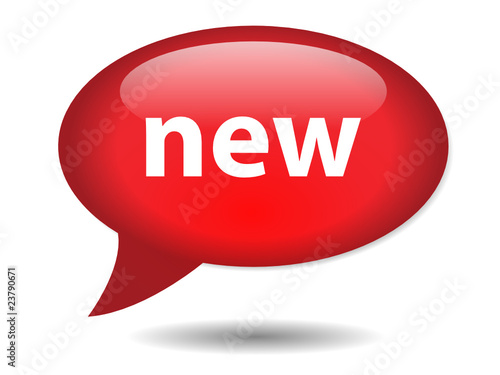 "NEW" Speech Bubble Icon (web button innovation product latest)
