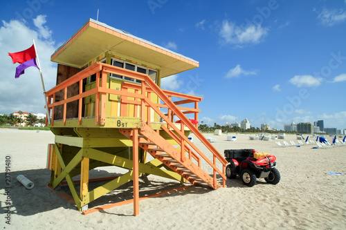 Miami South Beach Lifeguard Hut © Fotoluminate LLC