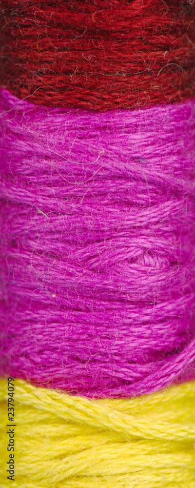 Obraz premium spool of thread macro texture