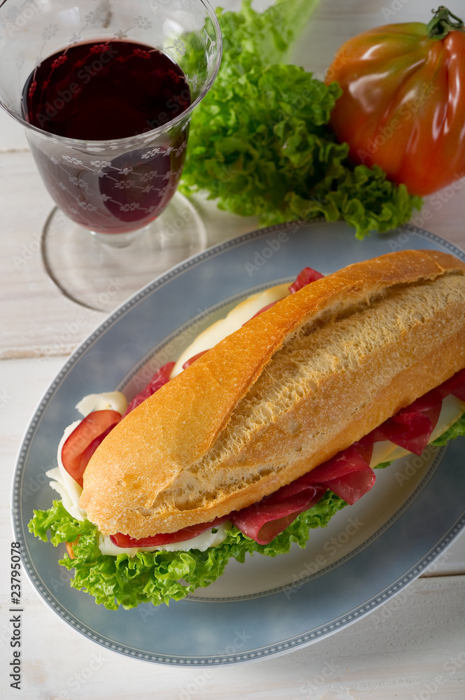 bresaola sandwich - panino con bresaola bresaola sandwich - panino con bresaola