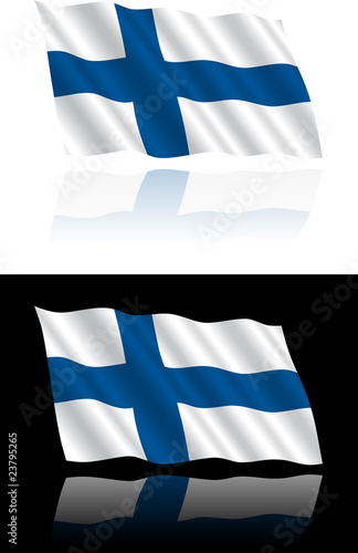 Finish Flag Flowing