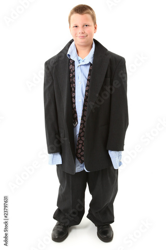 Boy in Big Suit