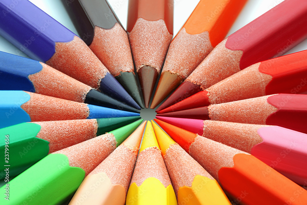 Naklejka premium Colored pencils.