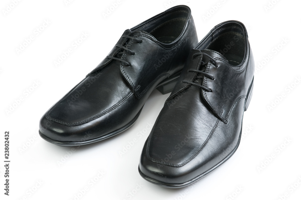 Mens shoes on a white background Mens shoes on a white background