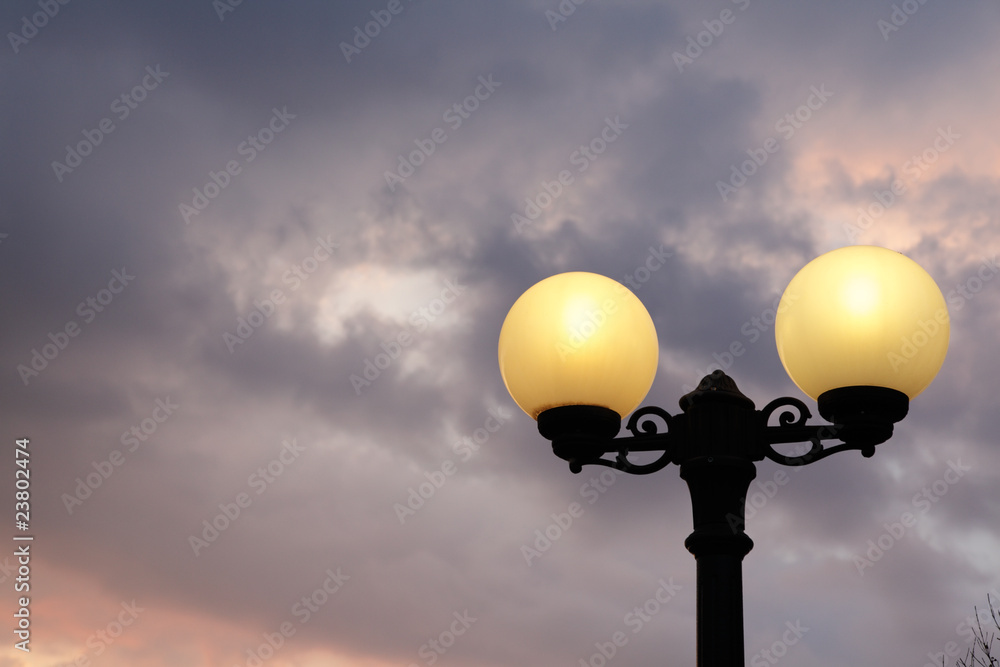 Street lantern and sky